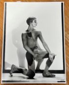 A silver gelatine photographic print, Dancer, William Chappel, titled on reverse, 40cm x 30cm.