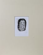 Cecil Collins (1908-1989), Head (1977), limited addition print 20/25. (9.5cm x 12.5cm) This