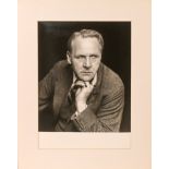 A silver gelatine photographic print, portrait of a man, mounted, 38cm x 28cm. This artwork is being