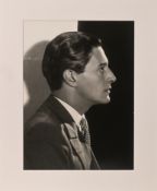 A silver gelatine photographic print, portrait of Ivor Novello, 1932. dated and titled on reverse,