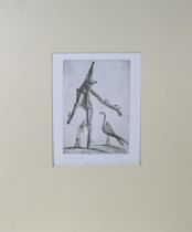 Cecil Collins (1908-1989), Fool and Bird (1978), signed limited edition print 2/12. (17cm x 24.