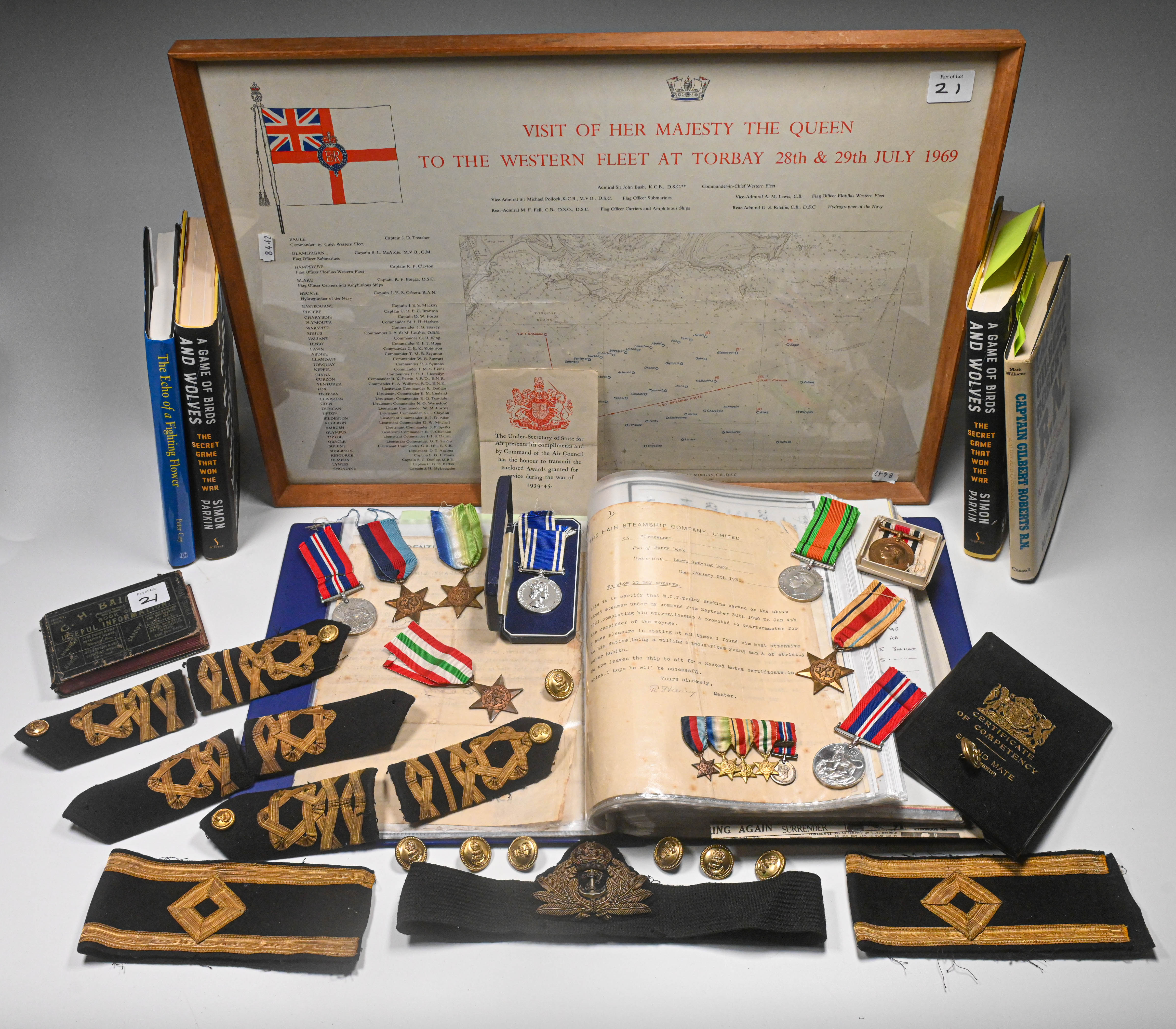 of WWII interest, WATU, Western Approaches Tactical Unit, a collection of medals and memorabilia