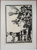 Stan Dollins, Still Life with Toy Animals, black and white print, signed artist proof. (42cm x 60cm)