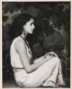 Paul Tanqueray (British 1905-1991), silver gelatine photographic print, Peggy Ashcroft, 1929, 38cm x