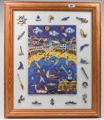 Brian Pollard, Collector's Wooden Jigsaw "St.Ives and Lifeboat" signed limited addition 142/200,