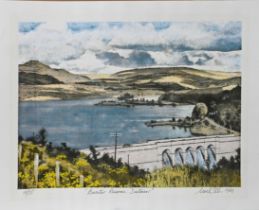 Noel Ellis, Burrator Reservoir Dartmoor (1983), signed limited edition print 9/75. (44cm x 33cm)