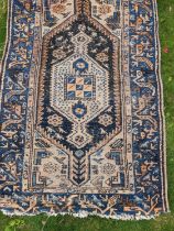 Three rugs, 1 measures 1.7m x 1.1m. It was bought in Islamabad, Pakistan, in 199, Rug 2 measures 1.