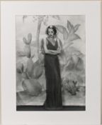 A silver gelatine photographic print - Gertrude Lawrence, titled on reverse, mounted, 40cm x 30cm.