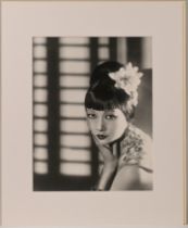 Paul Tanqeuray (British 1905-1991) - Anna May Wong, dated 1933 and titled on reverse, mounted,