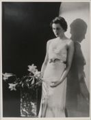 Paul Tanqueray (British 1905-1991), Lady Bridget Poulett, silver gelatine photographic print,