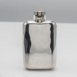 A Victorian silver hip flask, height 11cm, 3 oz.