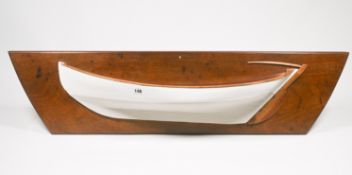 A wooden half model Scottish Day boat, Solway, length approx. 106cm.