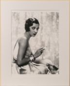 A silver gelatine photographic print - Gertrude Lawrence, 1930, dated and titled on reverse,