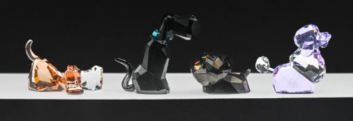 Swarovski Crystal Glass, Collection of 'Lovelots' Gang of dogs, to include 'Tomasino' and '