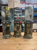 A collection of six rotating figures by Hashbro/ Kenner including Princes Leia, Boba Fett, Darth
