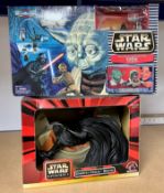 A set of two Galoob action figures including Star Wars Episode 1, Darth Maul Bank by Applause and