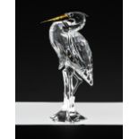Swarovski Crystal Glass, 'Silver Heron', boxed.