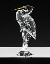 Swarovski Crystal Glass, 'Silver Heron', boxed.