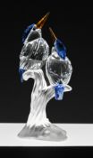 Swarovski Crystal Glass, 'Kingfisher Malachite', boxed.