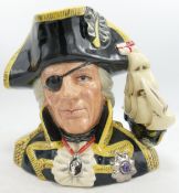 Royal Doulton large character jug Vice Admiral Lord Nelson D6932