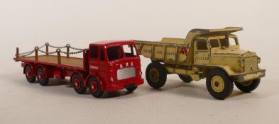 Repainted Dinky Supertoys Leyland Octopus Lorry & non painted Euclid Rear Dump Truck(2)