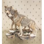 Country Artists Large Wolf Figure Group Eternal Love, height 27cm