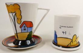 Brian Woods Clarice Cliff Theme Mug & Saucer together with similar similar Candle & Stand(2)