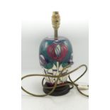 Moorcroft Pottery Lamp Base & Shade, ‘Tribute to Charles Rennie Mackintosh’ designed by Rachel