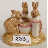 Beswick Beatrix Potter tableau figure Flopsy, Mopsy and Cotton Tail, Limited edition, with