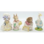 Royal Albert Boxed Beatrix Potter Figures Miss Tiigy Winkle Takes Tea, Mr Drake Puddleduck, Mrs