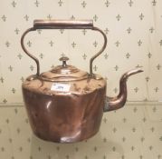 Antique Copper kettle, height 27cm