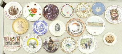 A large collection of decorative & commemorative wall plates & similar