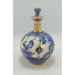 Alvin F Irvine Studio Pottery Lustre ware perfume bottle, height 14cm