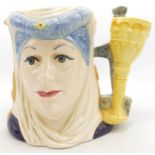 Royal Doulton Large Double Sided Character Jug King Arthur & Guinevere D6836