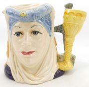 Royal Doulton Large Double Sided Character Jug King Arthur & Guinevere D6836