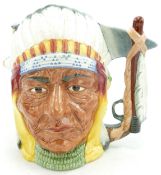 Royal Doulton large two sided character jug George Armstrong Custer & Sitting Bull D6712