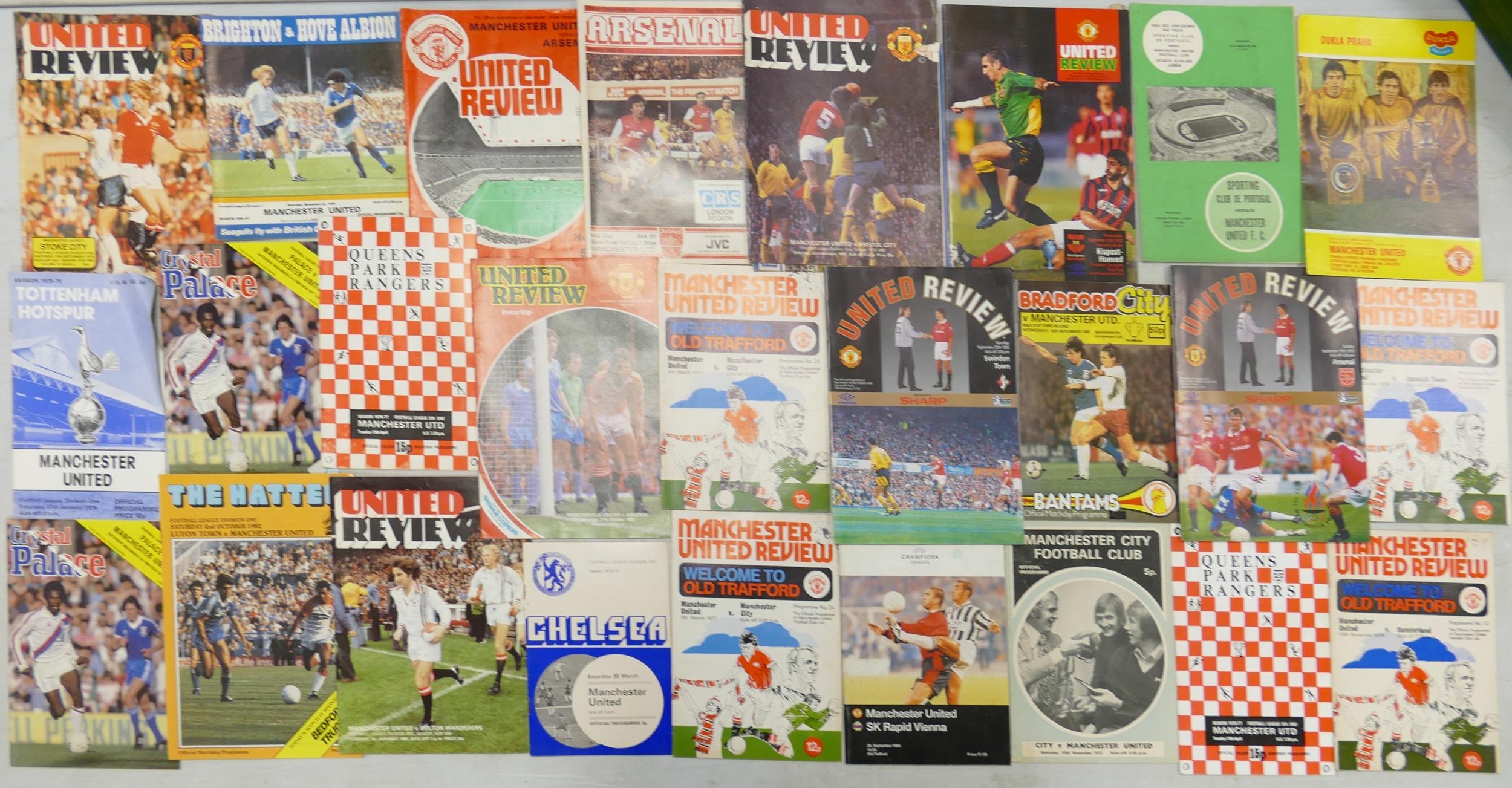 A collection of 1970's & later Manchester United Football Programmes - Image 3 of 3