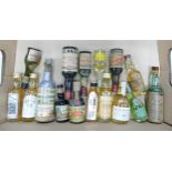 A collection of vintage miniature liqueurs & spirits