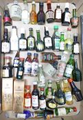 A collection of vintage miniature Spirits, Liquor & Liqueurs including Bols, Lambs Rum, Port, Tia