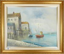 Continental Signed Oil On Canvas Signed Gardiner, frame size 54 x 63cm