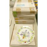 Wedgwood Set of 6 The Flower Artists of Kew Wall Plates, boxed with certs