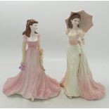 Boxed Coalport Collingwood Collection figure Marie & Ladies of Fashion Figure Vicky(2)
