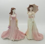 Boxed Coalport Collingwood Collection figure Marie & Ladies of Fashion Figure Vicky(2)