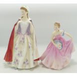 Royal Doulton Lady Figures Invitation Hn2170 & Bess Hn2002(2)