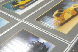 A set of eleven Classical Car theme Framed prints taken from the Ford Calendar, each 39 x 65cm,