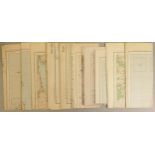 10 large paper WWII Ordnance Survey maps of the UK & Central Europe, mostly dated 1940 printed in