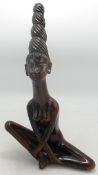 Indonesian Carved Hardwood Nude Figure, height 32cm