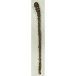 Antique Gnarled Root wood Stick, length 65cm