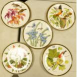 Franklin Mint Set of 10 Song Birds of The World, Plates, limited edition