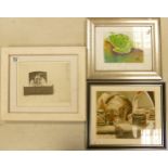 Three Framed Decorative Prints, largest 31 x 36cm(3)